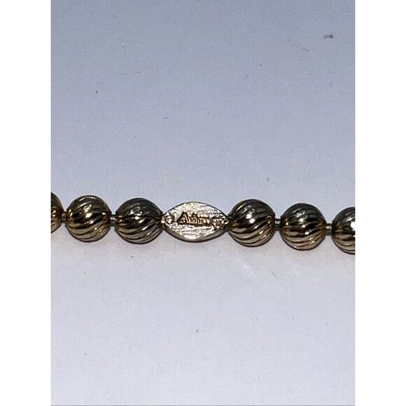 Vintage Amway Gold Plate Heavy Bead Chain Necklace 28 Inches Long Classic Style - Picture 5 of 6